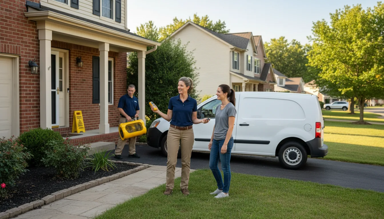 Residential water damage restoration in Rosemont, WV